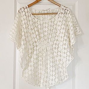 White top from Anthropologie